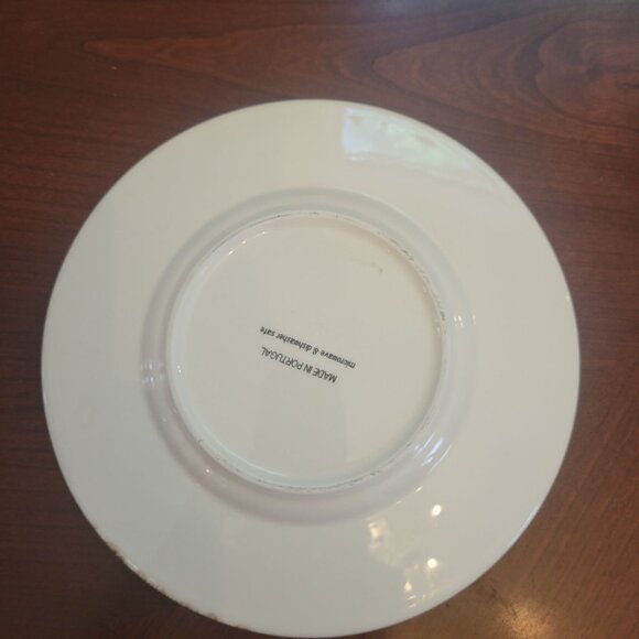 Fitz & Floyd Portuguese Ceramic Holiday Plate With Holly & Berry Design - Picture 4 of 5